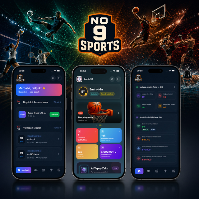 No9 Sports Mobil Uygulamalar